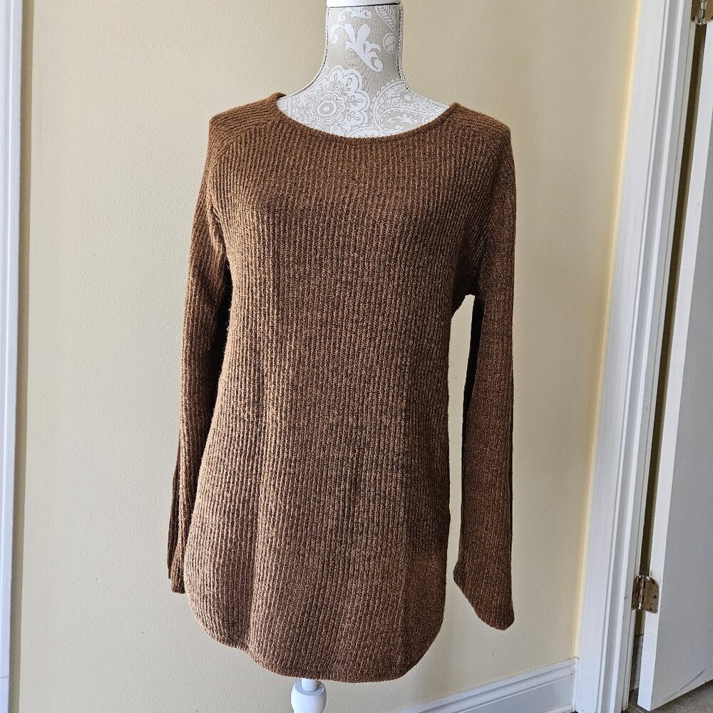 Kadence -Women`s Knit Medium Brown Lightweight Sweater size Large